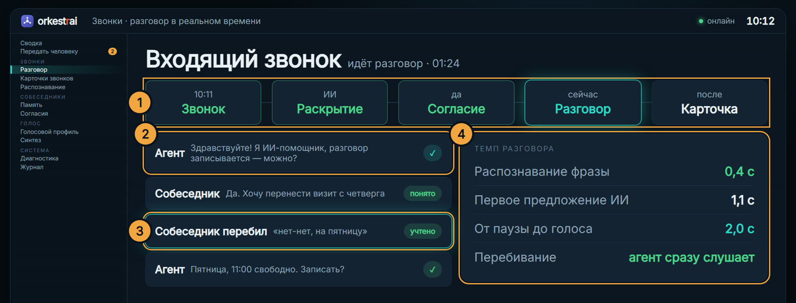 Разговор: Собеседник перебил: «на пятницу» — агент замолчал и записал