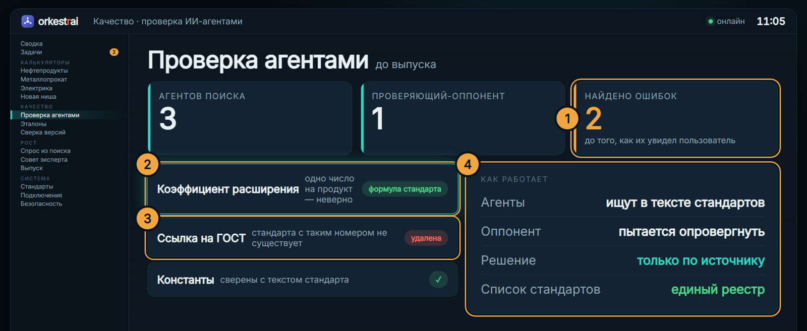 Проверка агентами: Агенты нашли неверный коэффициент и несуществующий ГОСТ